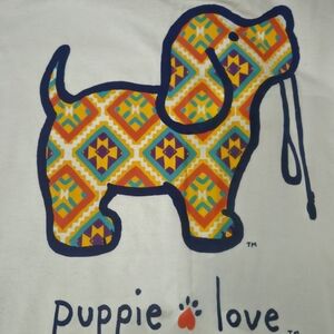 Colorful Dog Graphic T-Shirt